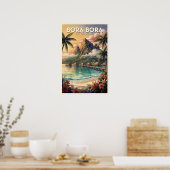 Bora Bora Vintage Reise Poster (Küche)