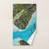 Bora Bora - Weg zum Ozean Badhandtuch Set (Handtuch)
