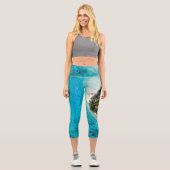 Bora Bora - Weg zum Ozean Capri Leggings (Vorderseite)