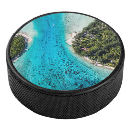 Bora Bora - Weg zum Ozean Eishockey Puck