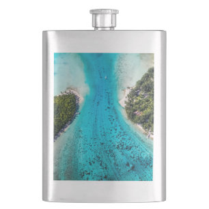 Bora Bora - Weg zum Ozean Flachmann