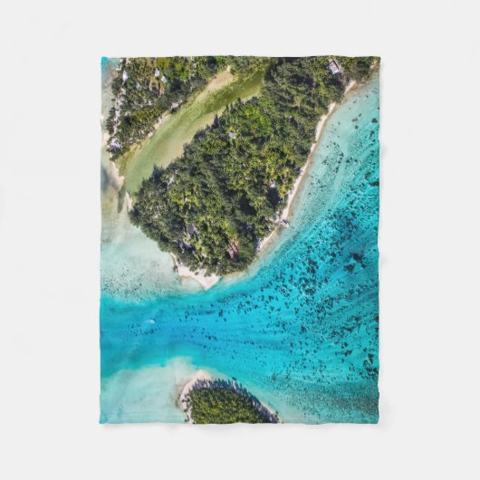 Bora Bora - Weg zum Ozean Fleecedecke (Vorderseite)