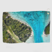 Bora Bora - Weg zum Ozean Golfhandtuch (Horizontal)