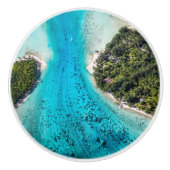 Bora Bora - Weg zum Ozean Keramikknauf (Vorderseite)