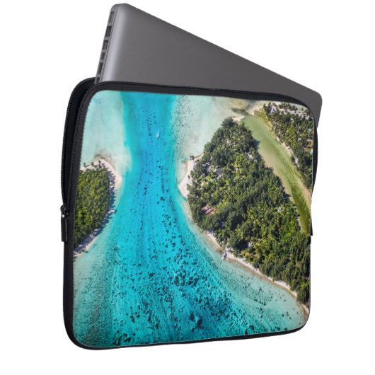 Bora Bora - Weg zum Ozean Laptopschutzhülle (Vorne Rechts)