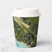 Bora Bora - Weg zum Ozean Pappbecher (Rückseite)