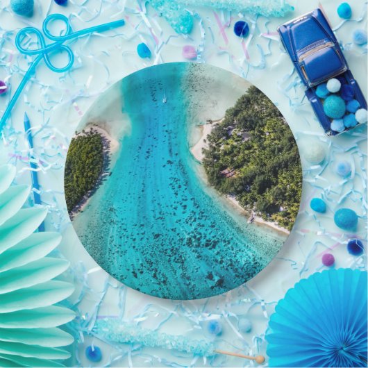 Bora Bora - Weg zum Ozean Pappteller (Party)