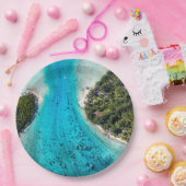 Bora Bora - Weg zum Ozean Pappteller (Party)