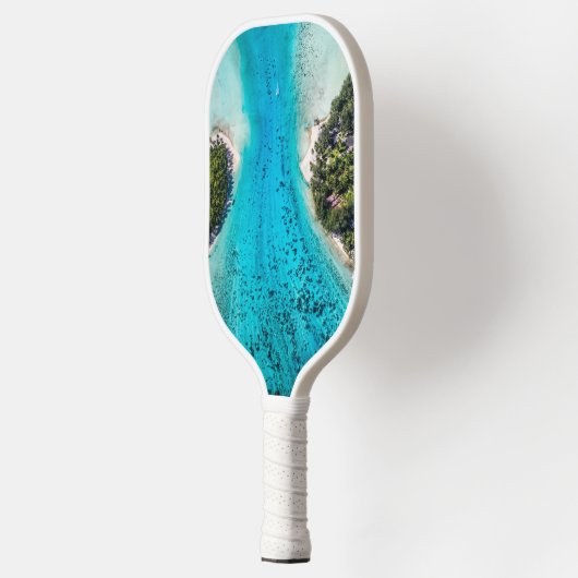 Bora Bora - Weg zum Ozean Pickleball Schläger (Links)