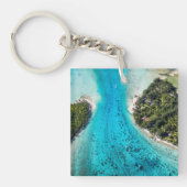 Bora Bora - Weg zum Ozean Schlüsselanhänger (Vorderseite)