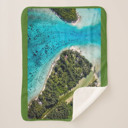 Bora Bora - Weg zum Ozean Sherpadecke (Vorderseite)