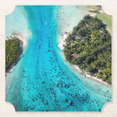 Bora Bora - Weg zum Ozean Untersetzer (Vorderseite)