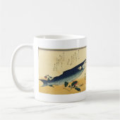 Bora (Gray Mullet) Hiroshige's Japanischer Fischdr Kaffeetasse (Links)