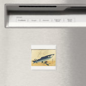 Bora (Gray Mullet) Hiroshige's Japanischer Fischdr Magnet (In Situ (Geschirrspüler))