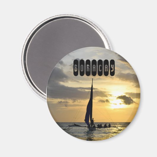 Boracay der Philippinen Magnet (Vorderseite/Rückseite)