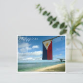 Boracay-Flagge Postkarte (Stehend Vorderseite)