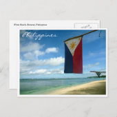 Boracay-Flagge Postkarte (Vorne/Hinten)