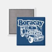 Boracay Jeepney Magnet (Vorderseite/Rückseite)
