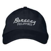 Boracay Philiippines bestickter Baseballhut Bestickte Baseballkappe (Vorderseite)