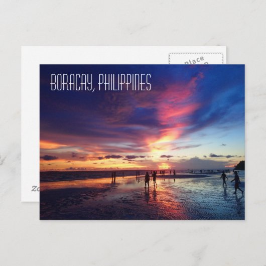 Boracay, Philippinen Postkarte (Vorne/Hinten)