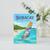 Boracay Philippinen Postkarte (Stehend Vorderseite)
