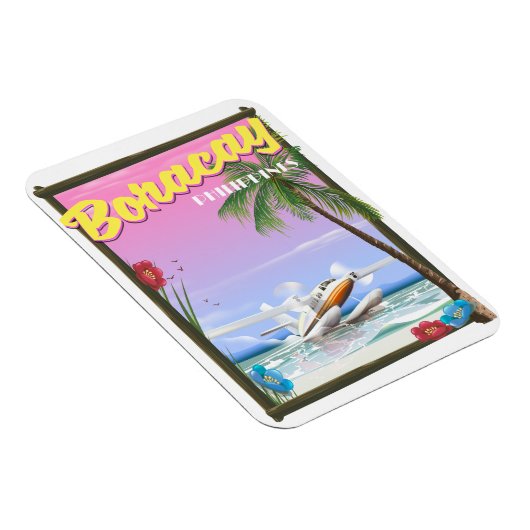 Boracay Philippinen Strand Reiseplakat Magnet (Rechte Seite)