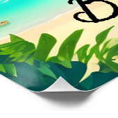 Boracay Philippinen Strand Reiseplakat Poster (Ecke)
