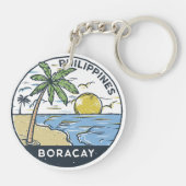 Boracay Philippinen Vintag Schlüsselanhänger (Rückseite)
