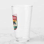 Boracay Philippines Retro Emblem Glas (Links)