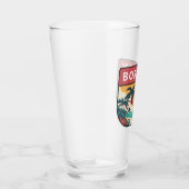 Boracay Philippines Retro Emblem Glas (Rechts)
