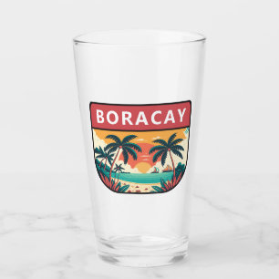 Boracay Philippines Retro Emblem Glas