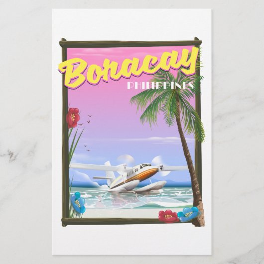 Boracay Philippines Strandposter Briefpapier (Vorderseite)