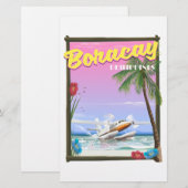 Boracay Philippines Strandposter Briefpapier (Vorne/Hinten)