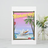 Boracay Philippines Strandposter Briefpapier (Stehend Vorderseite)