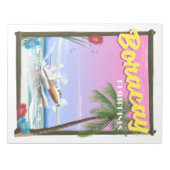 Boracay Philippines Strandposter Notizblock (Vorderseite)