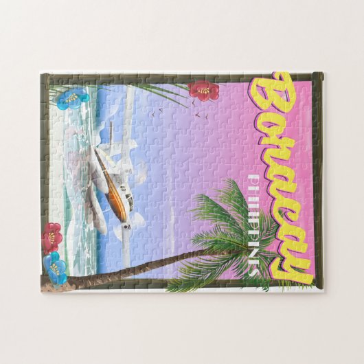Boracay Philippines Strandposter Puzzle (Horizontal)