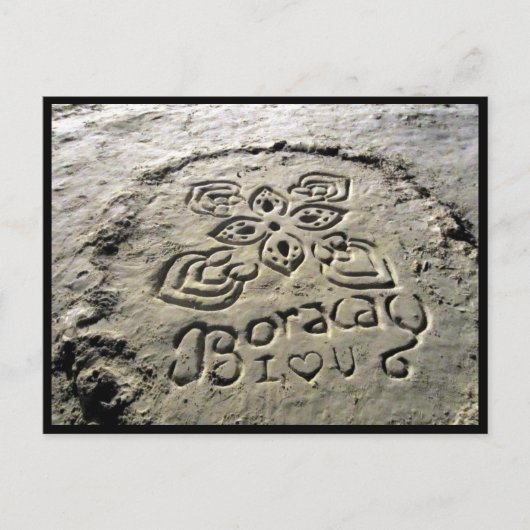 Boracay-Sand Postkarte (Vorderseite)