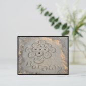 Boracay-Sandmuster Postkarte (Stehend Vorderseite)