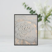 Boracay Sands Blume Postkarte (Stehend Vorderseite)