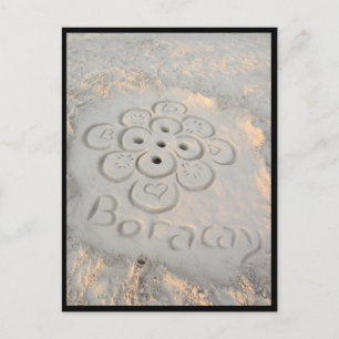 Boracay-Sands-Blume Postkarte