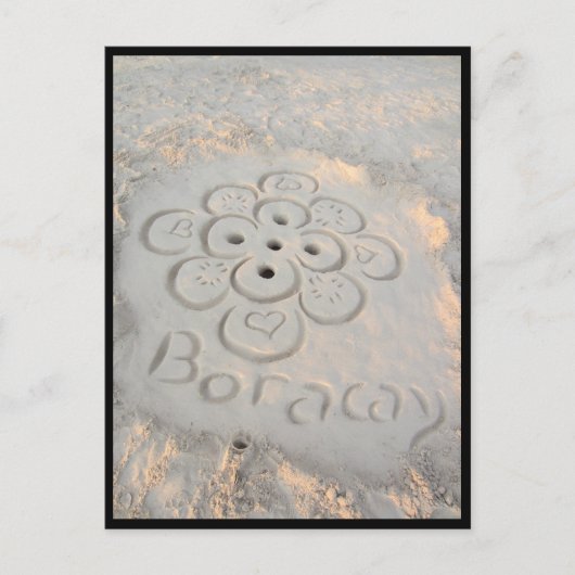 Boracay Sands Blume Postkarte (Vorderseite)