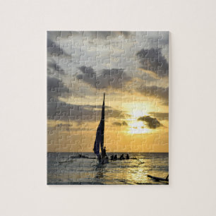 Boracay Sunset auf den Philippinen Puzzle