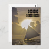 Boracay Sunset Postkarte (Vorne/Hinten)