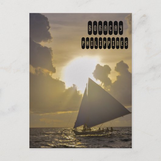 Boracay Sunset Postkarte (Vorderseite)