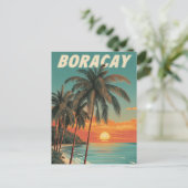 Boracay vintage postkarte (Stehend Vorderseite)