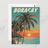 Boracay vintage postkarte (Vorne/Hinten)