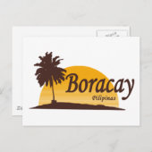 Boracay white postkarte (Vorne/Hinten)