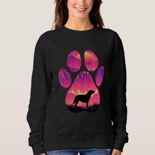 Borador Pfote Mama Papa Hund Frauen Männer Sweatshirt (Vorderseite)