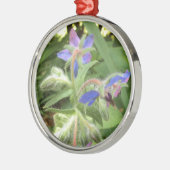 BORAGE Blue Pink Green — Ornament Aus Metall (Links)