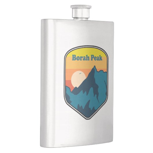 Borah Peak Idaho Sunrise Flachmann (Rechts)